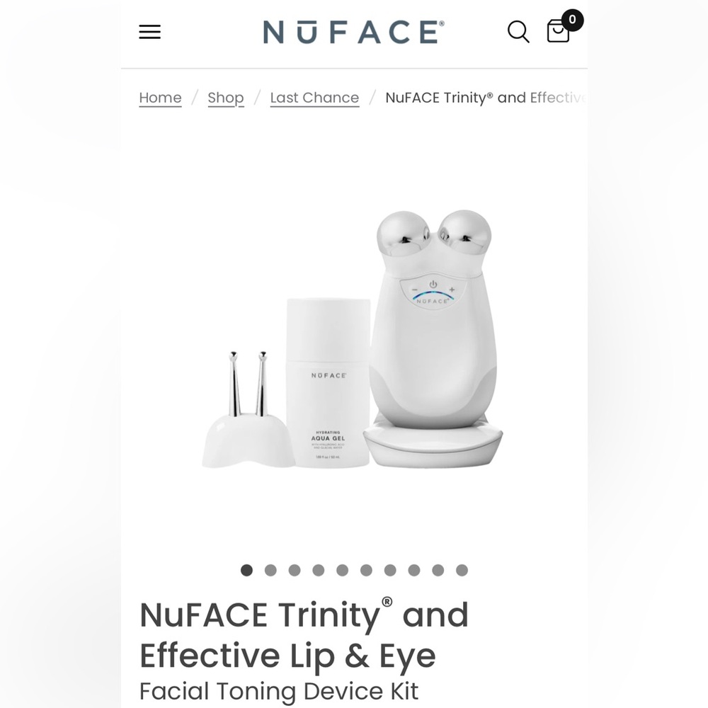 NuFACE Trinity and Effective Lip & Eye
Facial Toning Device Kit